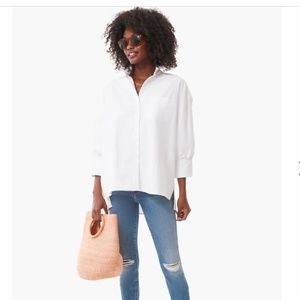 TUCKERNUCK White Oxford Adair Boyfriend Shirt  POMANDER PLACE
